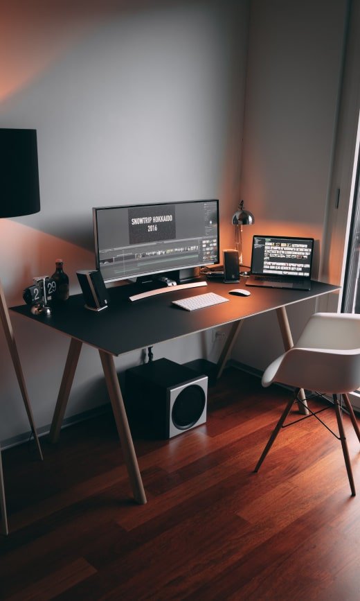 3 Minimalist Desk Setups  • elegant desk setup img opt