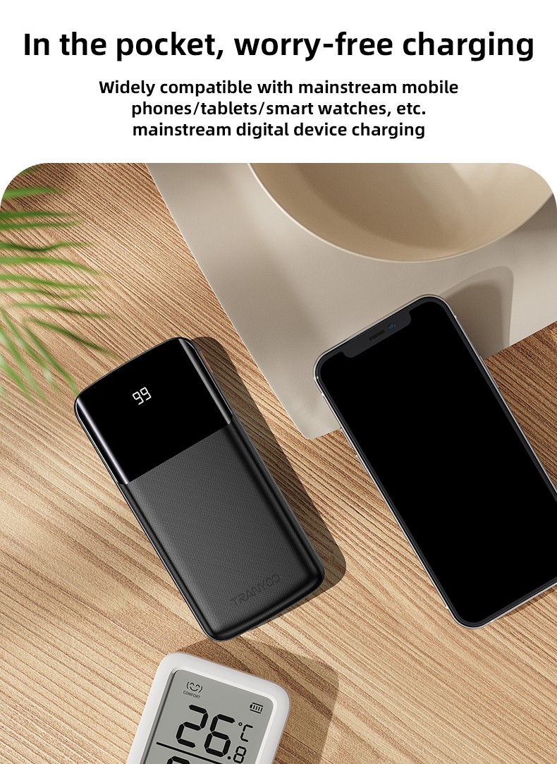 TRANYOO T-D09 Power Bank Intelligent avec affichage numérique