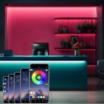 Ruban LED RGB Multicolore 5M à 40M – Bande LED avec Télécommande et Application Mobile, Fonction de Synchronisation avec la Musique, Minuterie, pour Décoration de Chambre, Mariage et Fête