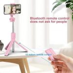 Perche à Selfie Portable Légère et Durable avec Lumière de Remplissage Amovible, Télécommande et Rotation à 360° - Compatible avec Tous les Smartphones pour Photos et Vidéos de Haute Qualité