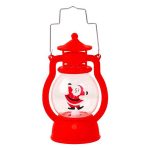 Lampe LED de Noël à bougie électronique, lampe à huile portable mini cheval pour décoration de sapin de Noël, accessoires festifs de Noël