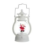 Lampe LED de Noël à bougie électronique, lampe à huile portable mini cheval pour décoration de sapin de Noël, accessoires festifs de Noël