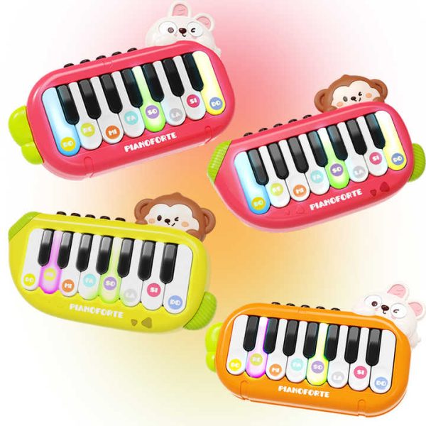 Piano clavier lumineux pour apprentissage précoce, jouet Montessori éducatif préscolaire