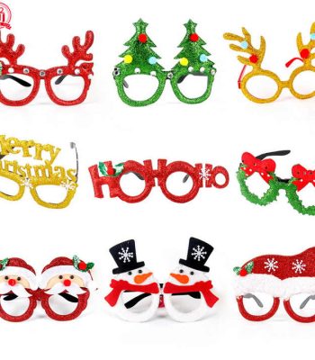 Lunettes de Noël créatives pour adultes et enfants, lunettes de fête de Noël, lunettes Père Noël, accessoires de Noël, cadeaux de Noël, fournitures de fête pour les vacances