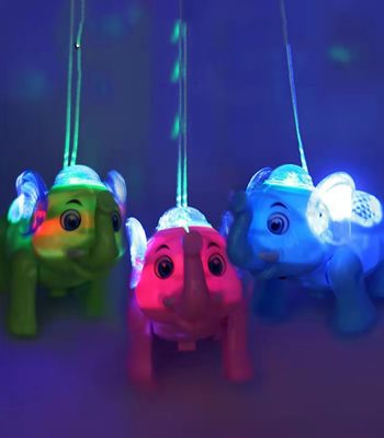 Éléphant Marchant avec Musique et Lumières pour Enfants – Jouet Électronique Interactif, Cadeau d'Anniversaire Amusant