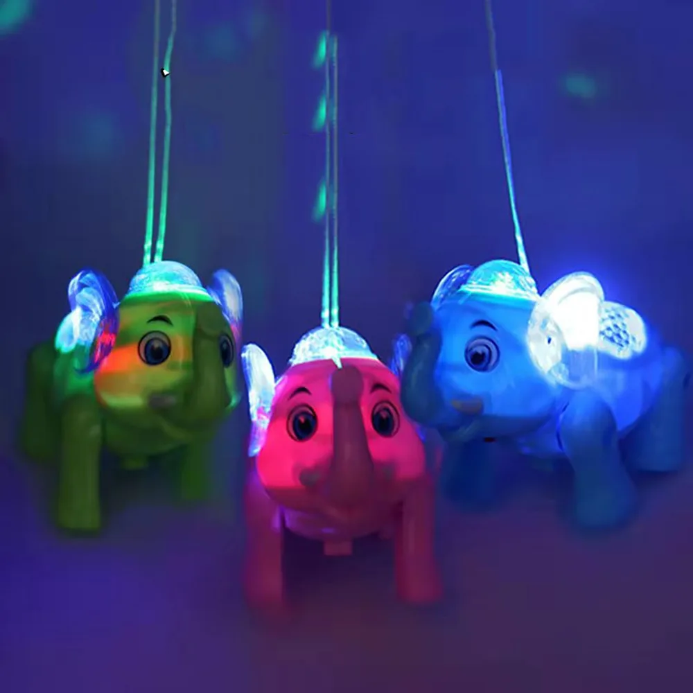 Éléphant Marchant avec Musique et Lumières pour Enfants – Jouet Électronique Interactif, Cadeau d'Anniversaire Amusant