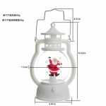 Lampe LED de Noël à bougie électronique, lampe à huile portable mini cheval pour décoration de sapin de Noël, accessoires festifs de Noël