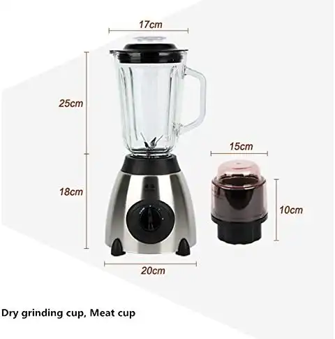 Blender 2 en 1 à Bocal en Verre - 850W | Mixeur 2-en-1 850W – 1,5L | Smoothie Maker & Presse-agrumes | Sans BPA 3 - CHAPCHAP Africa - CHAPCHAP Africa