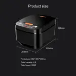 Cuiseur à Riz Multifonction 5 L - 6 Fonctions de Cuisson, Marmite Antiadhésive, Compact et Pratique pour 1 à 3 Personnes, Facile à Nettoyer, Portable et Efficace – Image 2