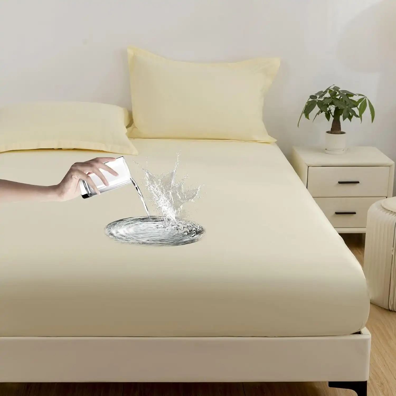 🛏️ Housse de Protection Matelas Imperméable avec Drap-Housse et 2 Taies d’Oreiller 4 - CHAPCHAP Africa - CHAPCHAP Africa