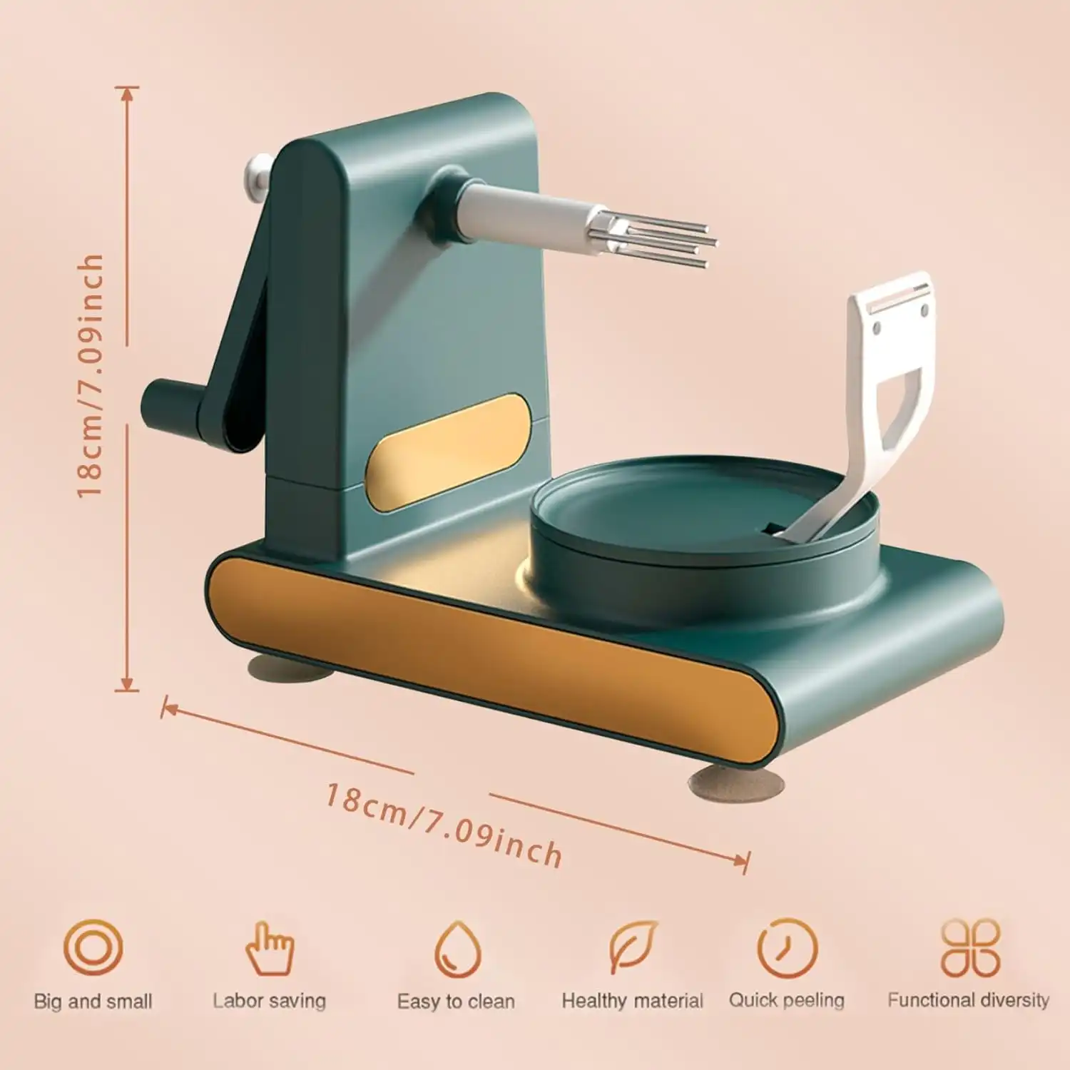 Éplucheur Multifonction pour Cuisine - Éplucheur Rotatif Multifonction – Pour Fruits & Légumes | Peeling Machine 360° 4 - CHAPCHAP Africa - CHAPCHAP Africa