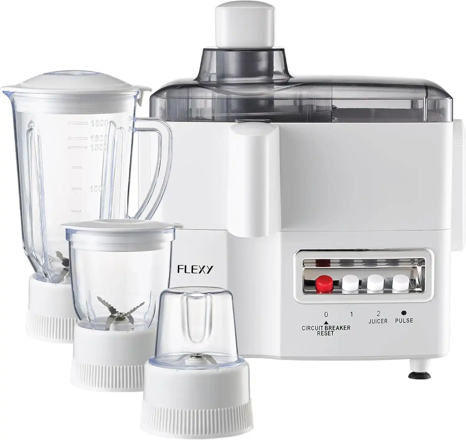 Extracteur de Jus 4 en 1 Professionnel - Ensemble Complet - Mixeur & Moulin 4-en-1 – 400W | Blender Multifonction pour Cuisine – Blanc 4 - CHAPCHAP Africa - CHAPCHAP Africa