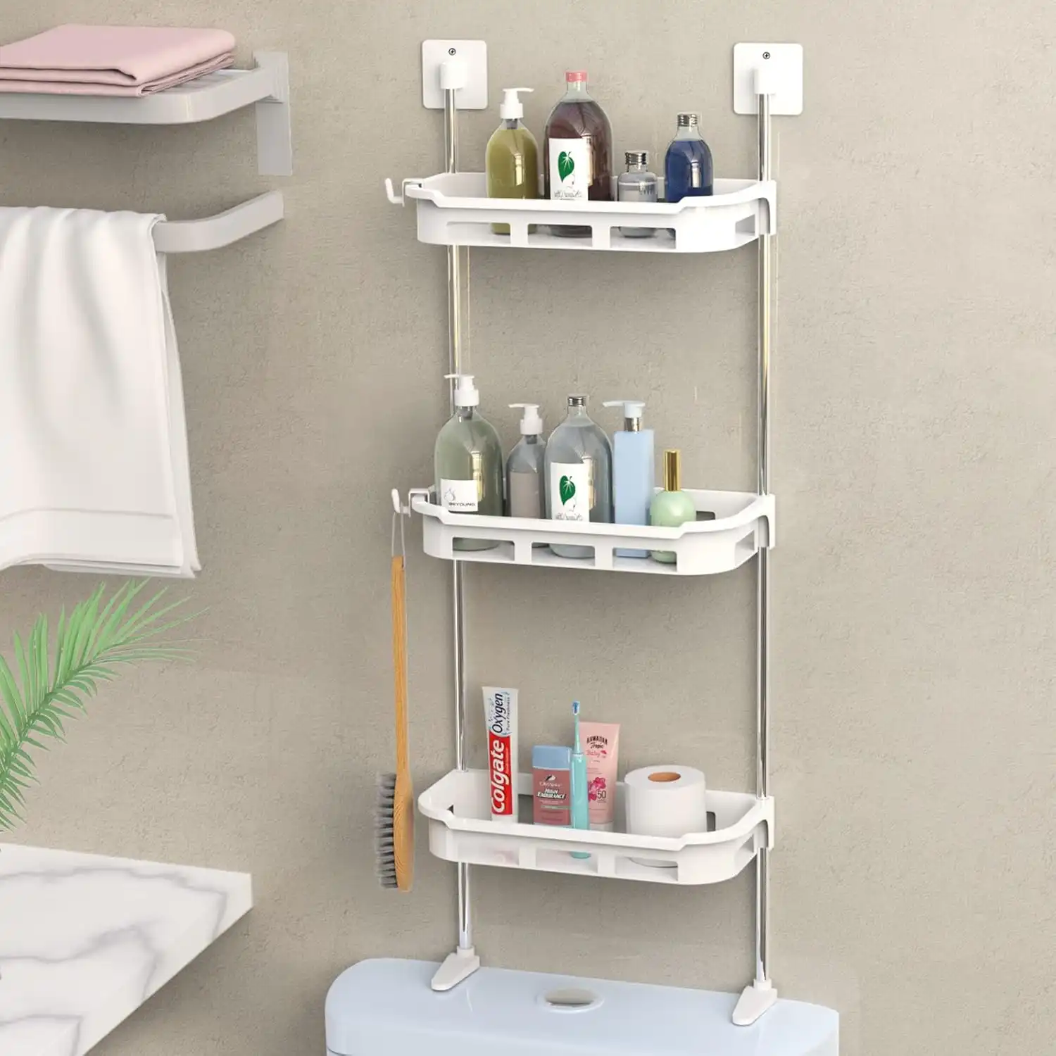 Étagère de Rangement Multifonction – 3 Niveaux | Gain de Place | Sans Perçage 3 - CHAPCHAP Africa - CHAPCHAP Africa