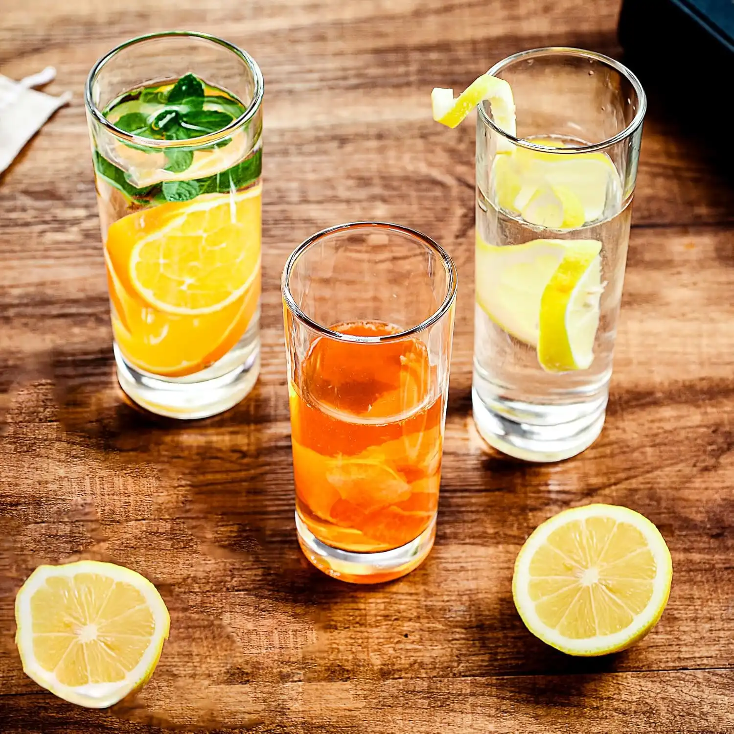 Grand Verre à Eau Lisse - Élégance et Fonctionnalité - Verres Hauts Polyvalents pour Bière, Jus, Cocktails et Boissons - Lot de 6 1 - CHAPCHAP Africa - CHAPCHAP Africa