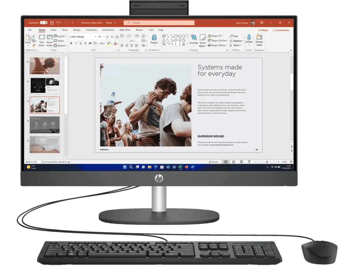 HP ProOne 240 G10 AIO – PC tout-en-un 23.8" – Intel Core 13ᵉ Gen – Pro et compact – Image 5